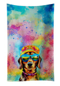 Dachshund Hippie Dawg Kitchen Towel-0