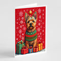 Norwich Terrier Holiday Christmas Greeting Cards Pack of 8-0