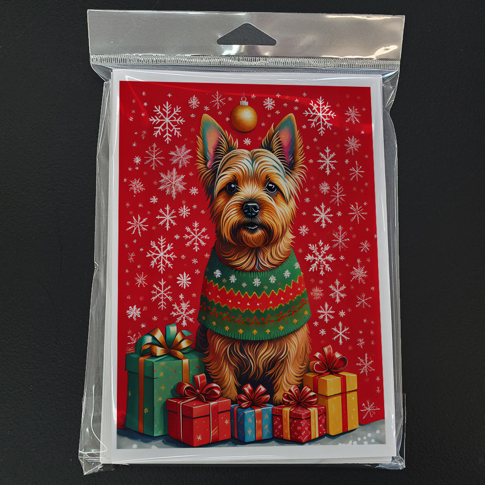 Norwich Terrier Holiday Christmas Greeting Cards Pack of 8-2