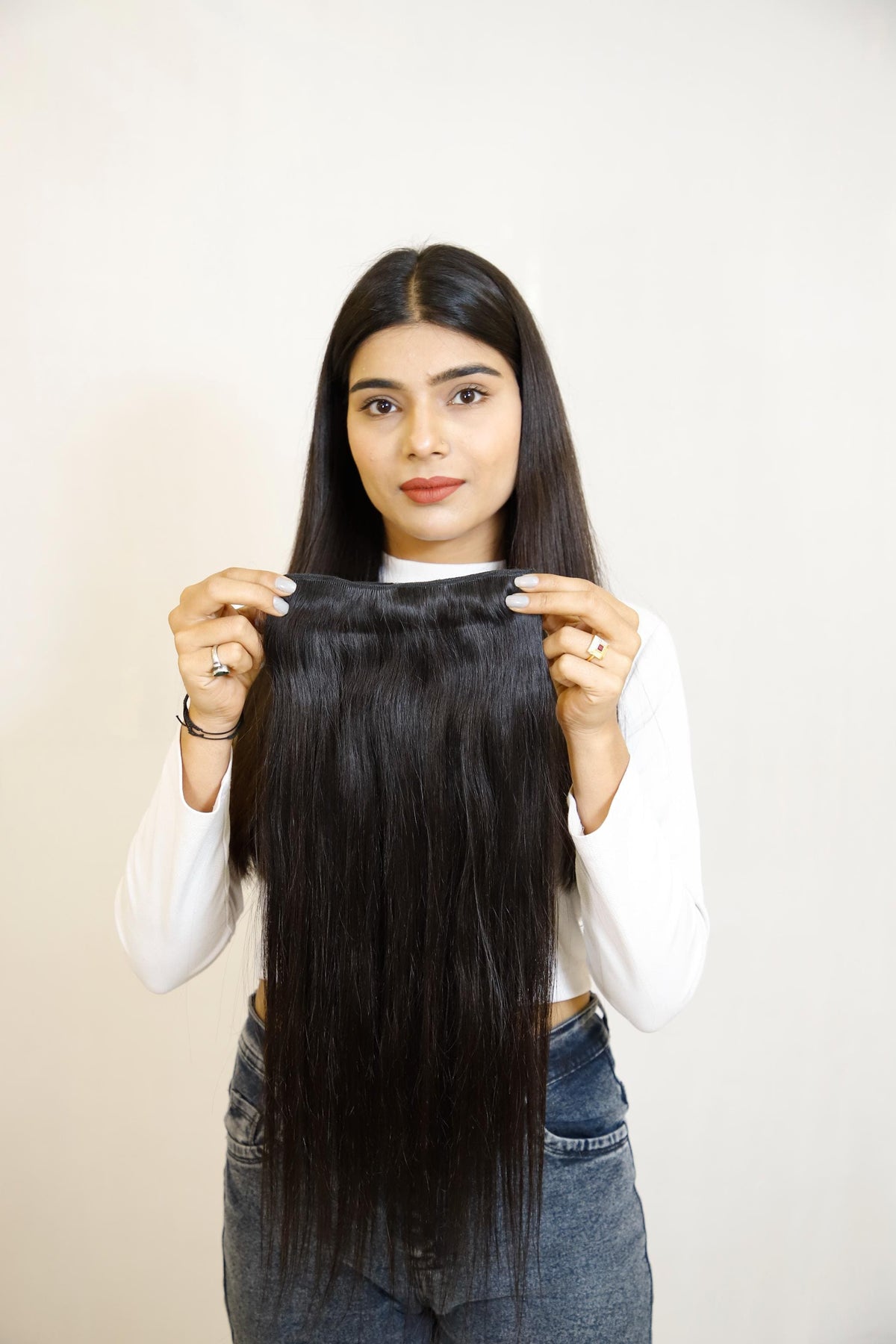 U-Shape Volumizer | Full Coverage Back, Sides & Crown | Remy Human Hair India-0
