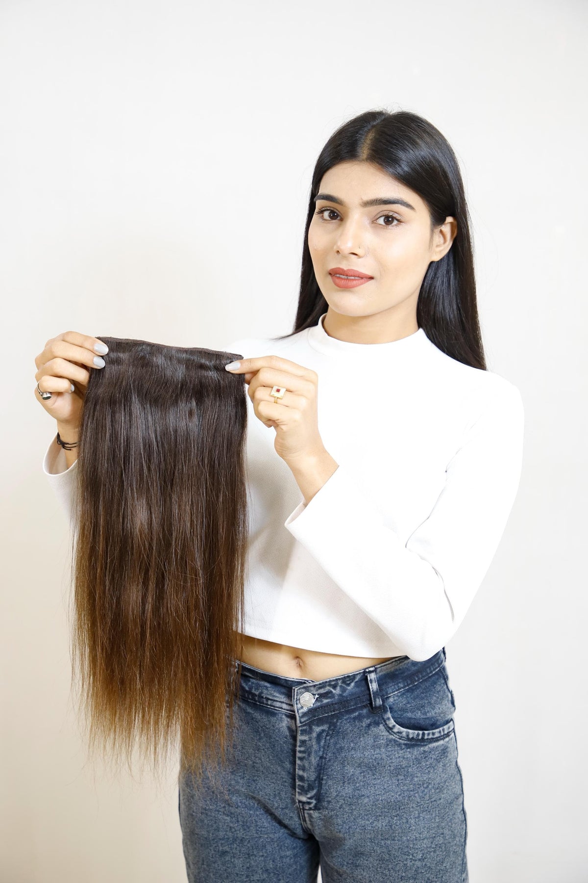 U-Shape Volumizer | Full Coverage Back, Sides & Crown | Remy Human Hair India-3