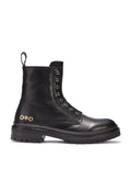 Laceless Leather Combat Boots