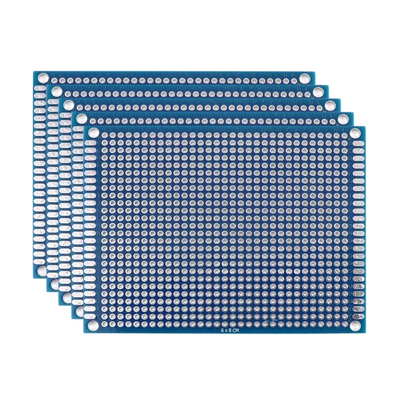 5/10PCS PCB Board Prototype Board Blue 2x8/3x7/4x6/5x7/7x9cm Double Sided Circuit Boards For DIY Soldering Project-14