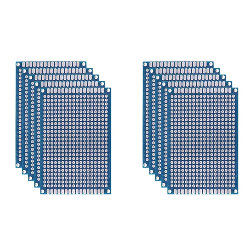5/10PCS PCB Board Prototype Board Blue 2x8/3x7/4x6/5x7/7x9cm Double Sided Circuit Boards For DIY Soldering Project-9