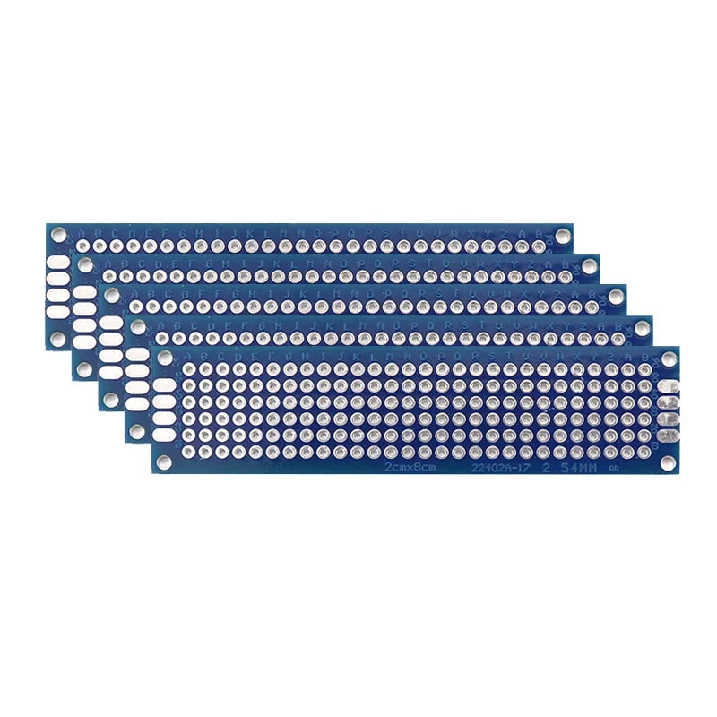 5/10PCS PCB Board Prototype Board Blue 2x8/3x7/4x6/5x7/7x9cm Double Sided Circuit Boards For DIY Soldering Project-15